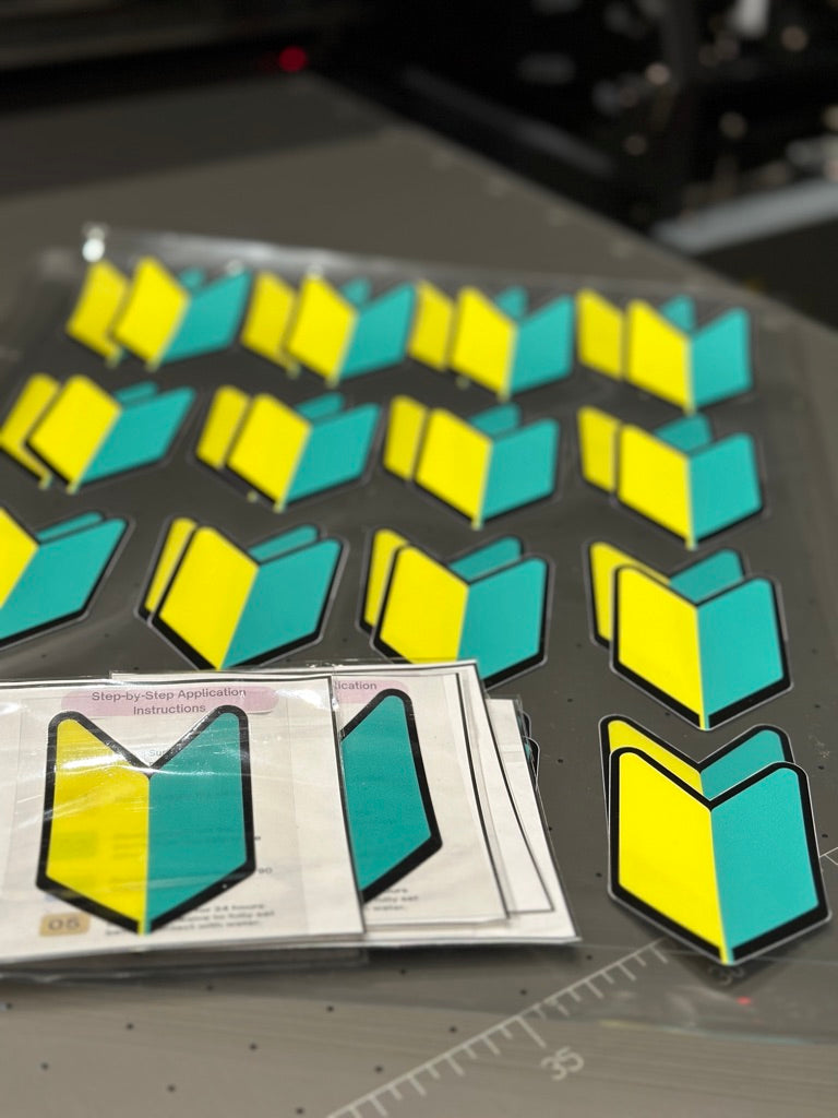 JDM Wakaba Leaf Shoshinsha Japan Beginner Sign Vinyl Sticker Decal