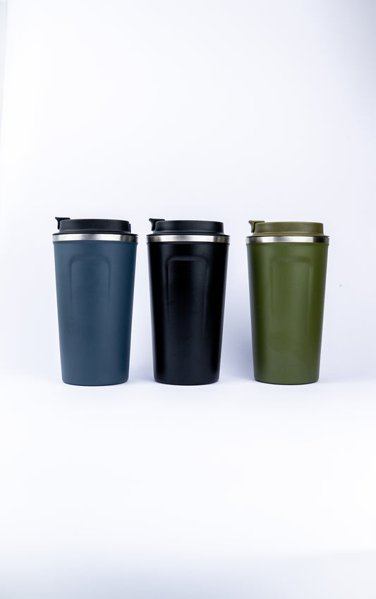 Frosted Double Walled Travel Coffee Cups