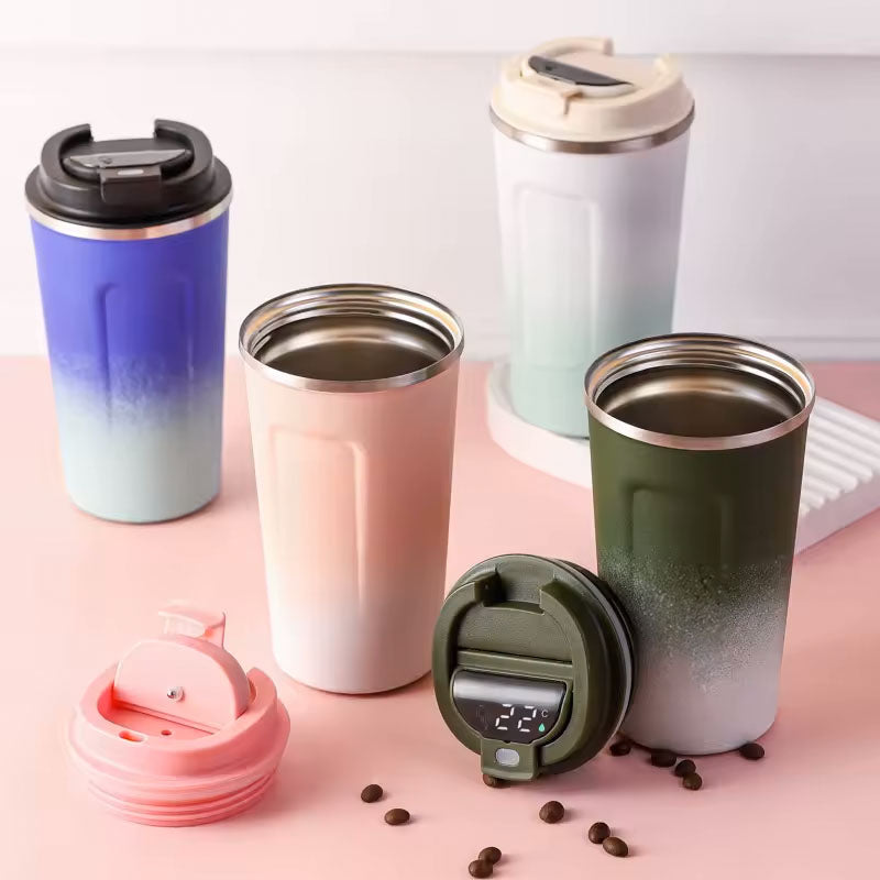 Frosted Double Walled Travel Coffee Cups